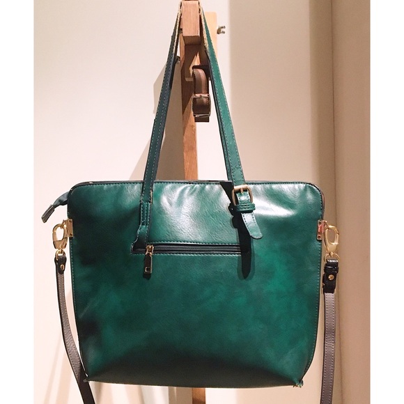 COPY - COPY - Vintage bag dark green leather - Picture 4 of 8